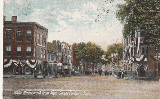 Vintage Used Postcard: (r): 1907 White Street, Danbury, CT