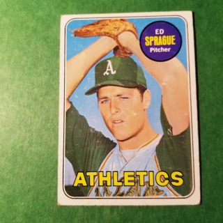 1969 - TOPPS BASEBALL CARD NO. 638 - ED SPRAGUE - A'S