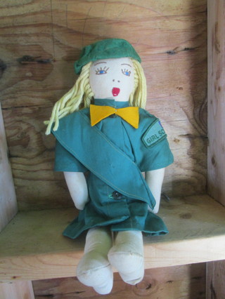 vintage cloth girl scout doll