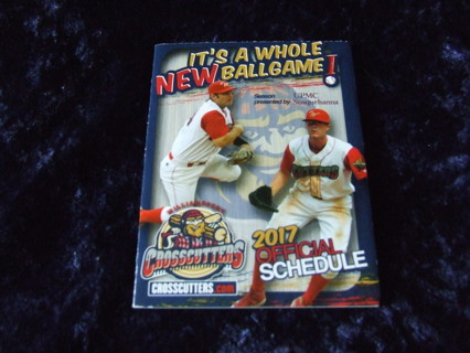 2017 Williamsport Crosscutters Minor Pocket Baseball Schedule 