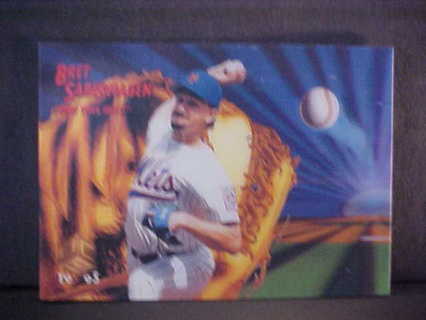 1996 Bret Saberhagen Pinnacle Sportflix Baseball Card #46, New York Mets