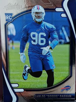 2021 ABSOLUTE CARLOS BOOGIE BASHAM ROOKIE RC # 151 BUFFALO BILLS