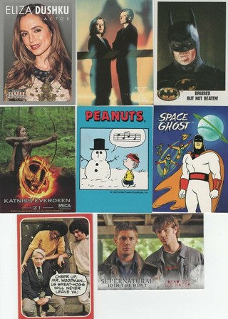 Great Set of 8 Non-Sports cards w/Batman, X-Files, Hunger Games & More!