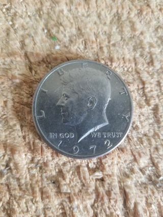 1972 KENNEDY HALF DOLLAR COIN