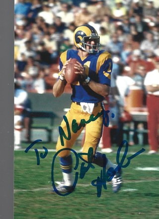 PAT Haden QB RAMS AUTOGRAPHED 4X6 PHOTO