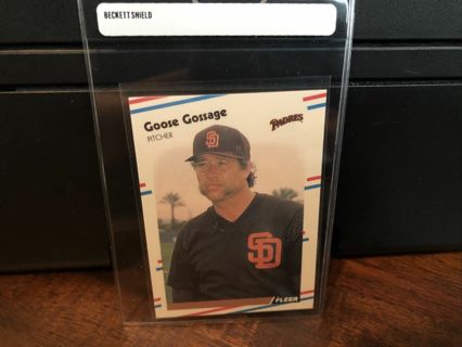 1988 Fleer Rich Goose Gossage Baseball Card #583