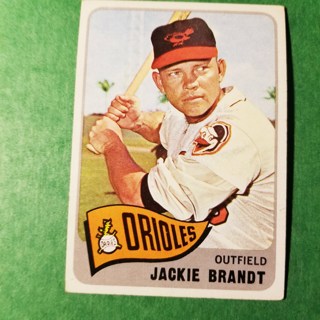 1965 - TOPPS BASEBALL CARD NO. 33 - JACKIE BRANDT- ORIOLES