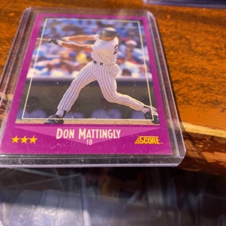 1988 score don mattingly baseball card 