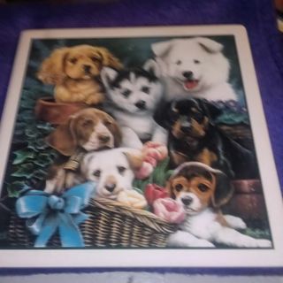 Tile Stone Puppies Coaster