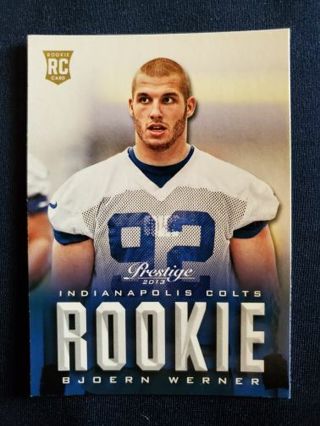 2013 Panini Prestige Rookie Bjoern Werner