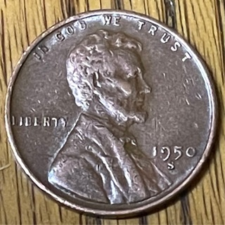 1950 S Lincoln Wheat One Cent VF