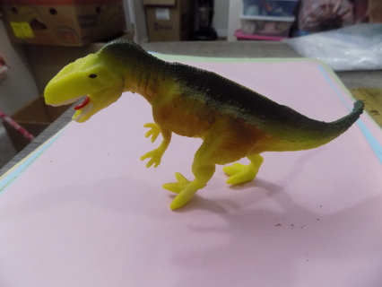 6 1/2 inch Allasarus green and tan dinosaur