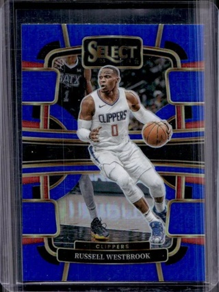 2023-24 Select Russell Westbrook Concourse Blue Prizm #55 Clippers