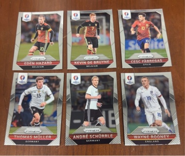 2016 Panini Prizm euro soccer lot