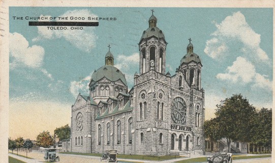 Vintage Used Postcard: 1917 Church of the Good Shepherd, Toledo, OH
