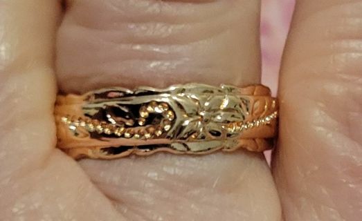 Size 8 - 14K Gold Plated Band (relist-unresponsive buyer)