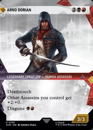 FOIL Arno Dorian Magic the Gathering Assassin's Creed ACR MTG NM Commander