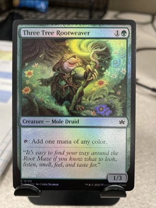 Three Tree Rootweaver *FOIL Common* Magic MtG x1 Bloomburrow