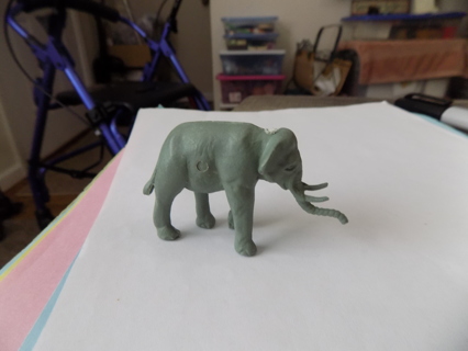 2 1/2 inch hard  plastic elephant toy