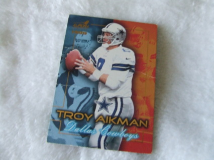 1999 Troy Aikman Dallas Cowboys Aurora Card #4 Hall of Famer