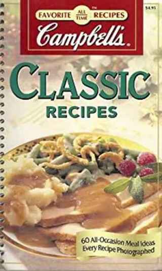 NEW SPIRAL CAMPBELLS CLASSIC RECIPES COOKBOOK