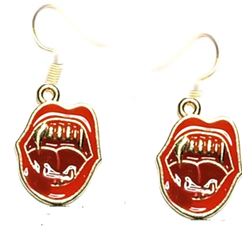 GP ENAMEL VAMPIRE EARRINGS STYLE 2 (PLEASE READ DESCRIPTION