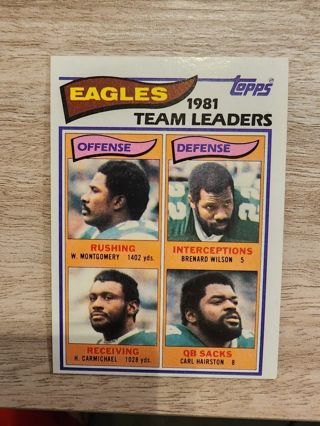 82 Topps Eagles Team Leaders #437