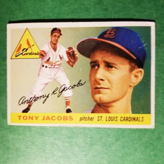 1955 - TOPPS BASEBALL CARD NO. 183 - TONY JACOBS - CARDINALS