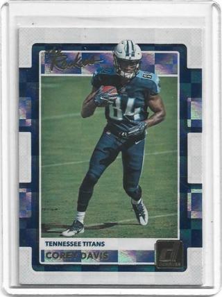 2017 DONRUSS COREY DAVIS THE ROOKIES REFRACTOR CARD