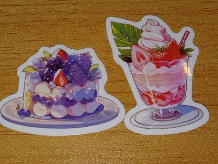 Cute new 2 small vinyl lap top sticker no refunds regular mail very nice quality