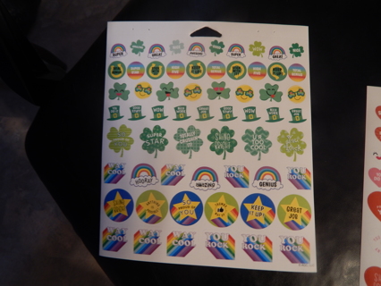 Fun new stickers.  SUPER Colorful & Decorative ST. PATRICK's day stickers ~~ So cute!!