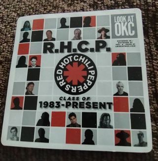 Red Hot chili peppers class of 1983 to present OKC laptop computer band sticker