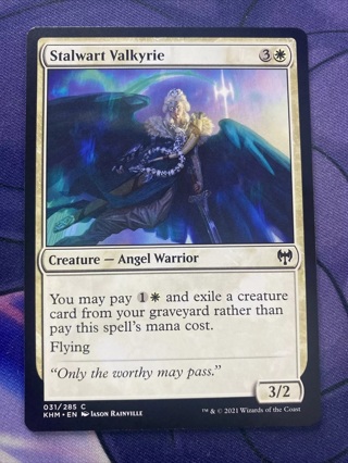 Magic The Gathering Kaldheim Stalwart Valkyrie 031/285