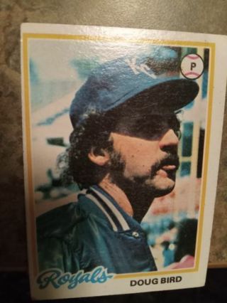 1978 TOPPS DOUG BIRD KANSAS CITY ROYALS BASEBALL CARD# 183