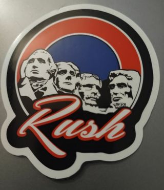 New Rush band Mount Rushmore laptop sticker for PlayStation for or Xbox