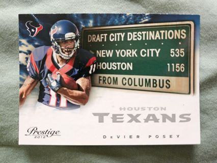 2012 Panini Prestige Draft City Destinations DeVier Posey