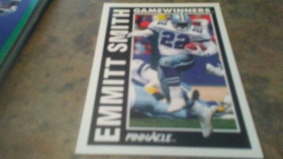 1991 PINNACLE GAMEWINNERS EMMITT SMITH DALLAS COWBOYS FOOTBALL CARD# 364