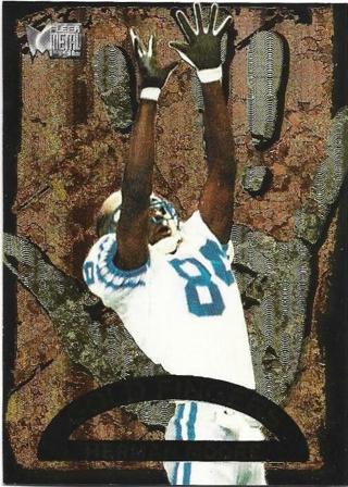 1996 FLEER METAL HERMAN MOORE GOLD FINGERS INSERT CARD