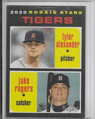 Tyler Alexander/Jake Rogers 2020 Heritage #39 Rookie Stars 