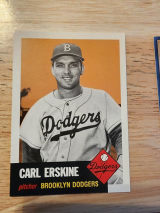 Baseball Archives Carl Erskine #308