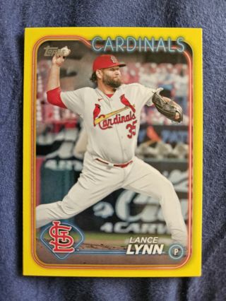 2024 Topps Yellow Lance Lynn