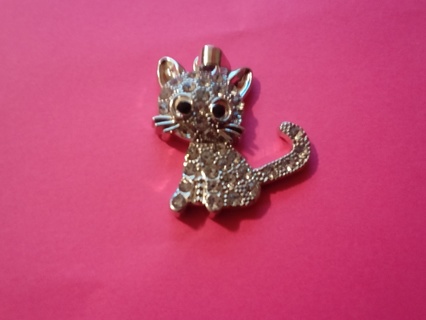 Cat charm with rimstone's