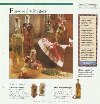 Making Sauces & Condiments Leaflet: Flavored Vinegars