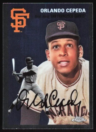 2023 Topps Chrome Platinum Annniversary Orlando Cepeda #13 San Francisco Giants