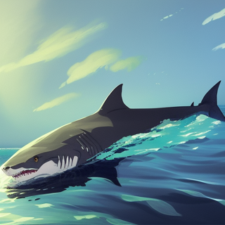 Listia Digital Collectible: Shark In Ocean