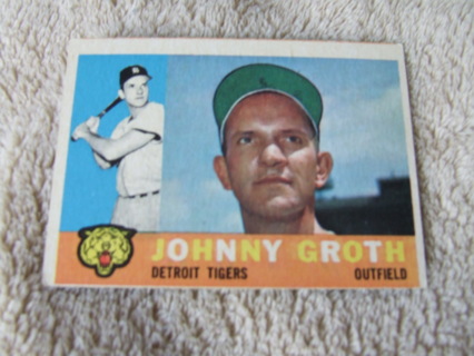 1960 Johnny Groth Detroit Tigers Topps Card #171