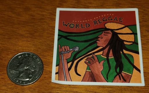 Bob Marley/Rasta/Reggae Sticker (#11)