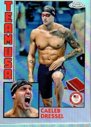 2024 Topps Olympics Chrome Caeleb Dressel Team USA