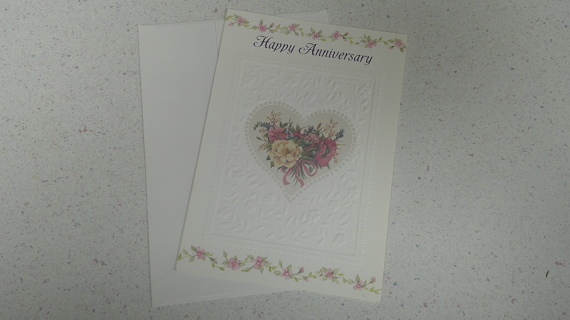 HAPPY ANNIVERSARY Card with Envelope