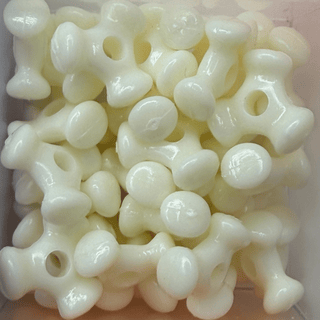Free: Cream Off White Three Sided 9mm Tri Beads